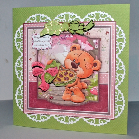 TEDDYS CHOCOLATE BOX 7.5 Decoupage & Insert Mini Kit Various Occasions by Kristina Norbat