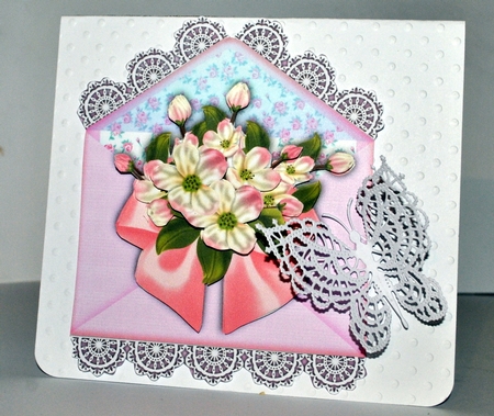 Appleblossom Bow Envelop Mini kit by Kristina Norbat