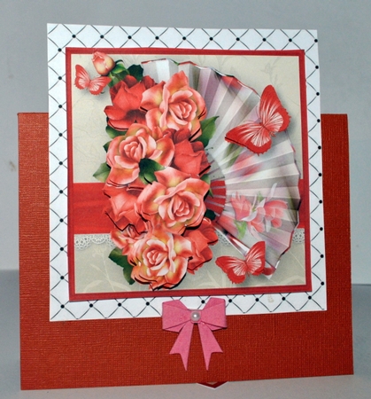 Vibrant Roses - Decoupage Card Mini Kit by Kristina Norbat