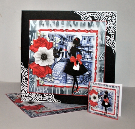 cocktails Card Front Kit by Kristina Norbat