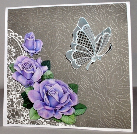 Grey Pinstripe and Lace by Kristina Norbat