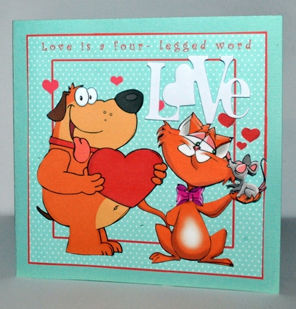 Love Is A Four-Legged Word - decoupage by Kristina Norbat