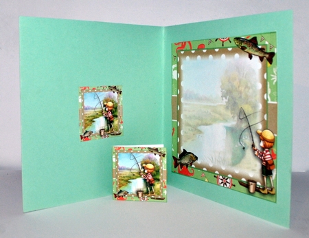 Gone Fishing Card Front Kit with ages 4-8 by Kristina Norbat