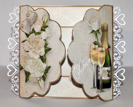 Romantic Moments - Scallop Gatefold Card Mini Kit by Kristina Norbat