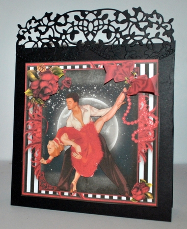 Dancing Set of 4 Card Front Kits by Kristina Norbat