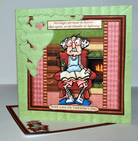 MARRIAGES ARE MADE IN HEAVEN 7.5 Humorous Decoupage & Insert Mini Kit by Kristina Norbat