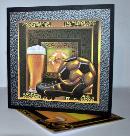 Beer And Ball Card Front Kit by Kristina Norbat