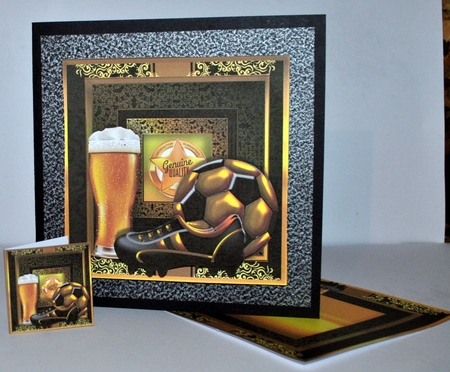 Beer And Ball Card Front Kit by Kristina Norbat