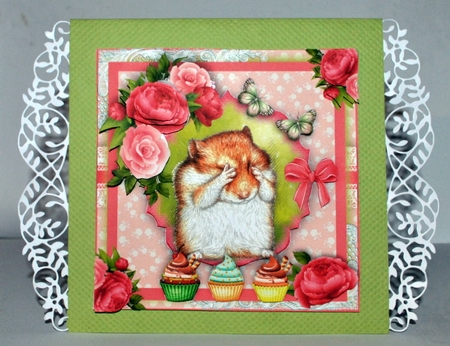 The Birthday Hampster Card Front Kit by Kristina Norbat