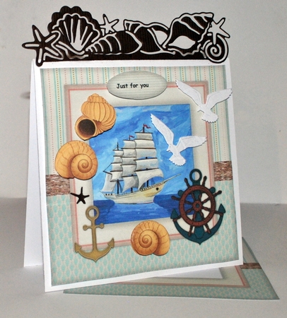 Male card Vintage Sailship 2 by Kristina Norbat