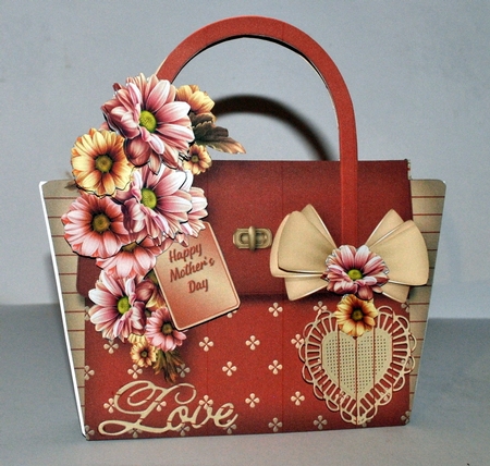 Chrysanthemums - Bag Card Mini Kit by Kristina Norbat