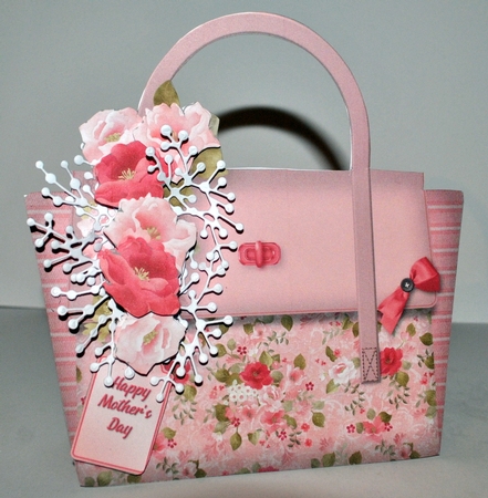 Pink Flowers - Bag Card Mini Kit by Kristina Norbat