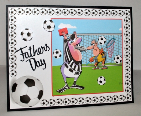 Sending You The Red Card - Decoupage by Kristina Norbat