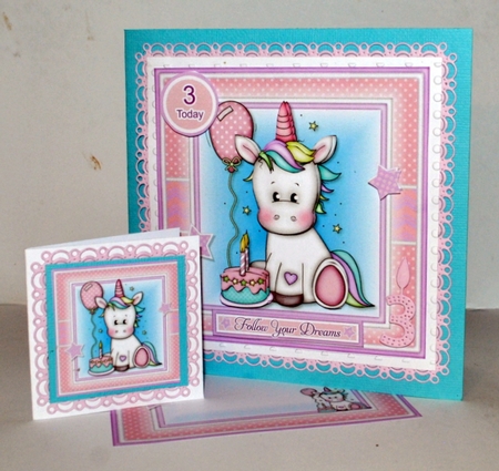 Birthday Unicorn Mini Kit - With Age Badges 1 to 4 Years by Kristina Norbat