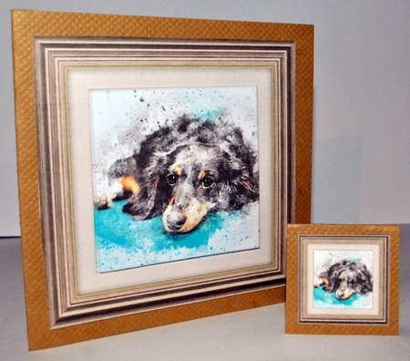Dog 1  8x8 Card Front / Topper by Kristina Norbat