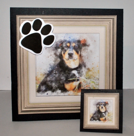 Dog 2  8x8 Card Front / Topper by Kristina Norbat