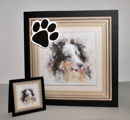 Dog 3  8x8 Card Front / Topper by Kristina Norbat