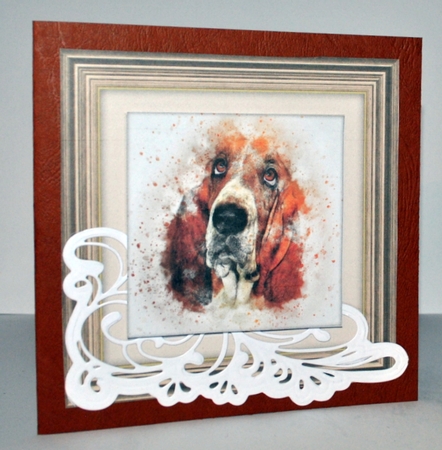 Dog 5  8x8 Card Front / Topper by Kristina Norbat