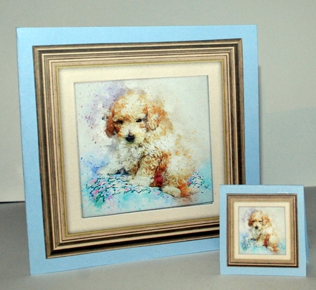 Dog 8  8x8 Card Front / Topper by Kristina Norbat