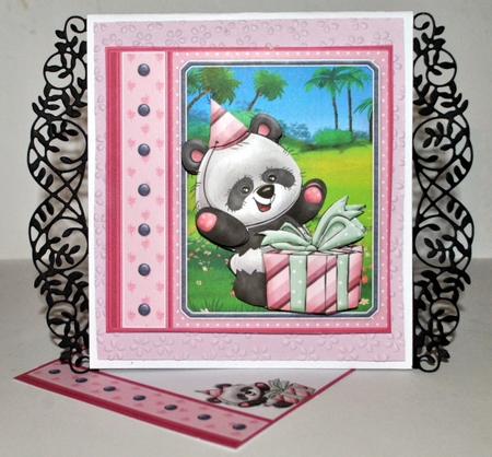 PANDA & SURPRISE GIFT 7.5 Decoupage Ages & Insert Mini Kit by Kristina Norbat