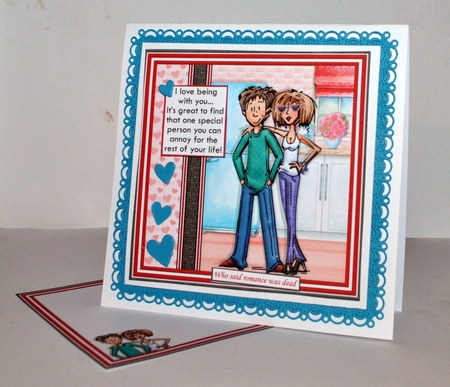 BEING WITH YOU Humorous Young Ones 7.5 Decoupage & Insert Mini Kit by Kristina Norbat