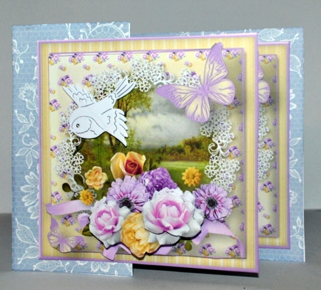 Summer Field Decoupage Card Mini Kit by Kristina Norbat