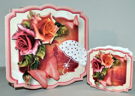 Walking in the Rain - Shaped Card Mini Kit by Kristina Norbat