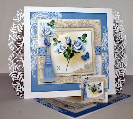 Lilac Rose 7x7 Card Front Kit by Kristina Norbat