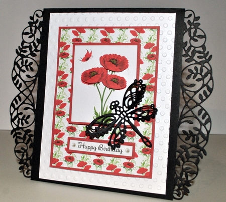 Lovely Red Poppies Birthday Topper by Kristina Norbat