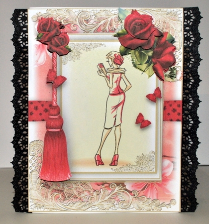Vintage Fashion 3 Card Front Kit by Kristina Norbat