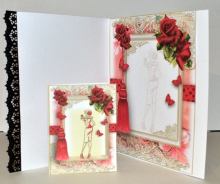 Vintage Fashion 3 Card Front Kit by Kristina Norbat