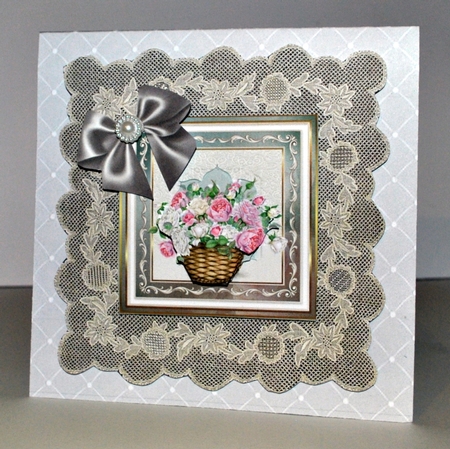 Basket of roses 7x7 by Kristina Norbat