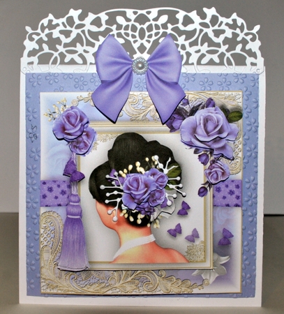 Flowers In Her Hair Lilac Rose by Kristina Norbat