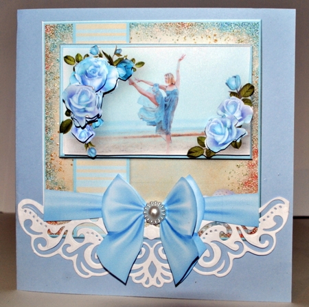 Dancing on the Beach - Decoupage Card Mini Kit by Kristina Norbat