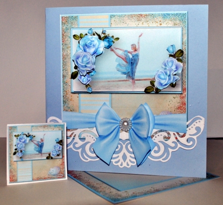 Dancing on the Beach - Decoupage Card Mini Kit by Kristina Norbat