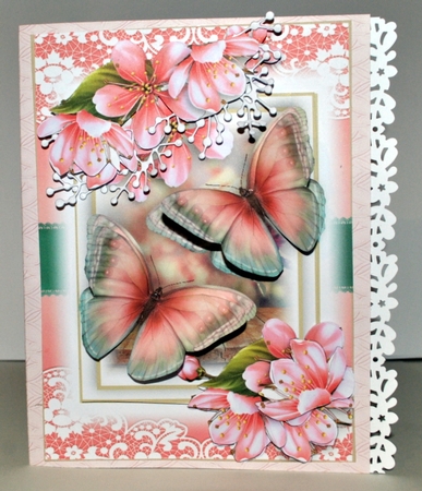 Cherry Blossom and Flutters A5 by Kristina Norbat