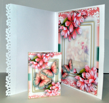 Cherry Blossom and Flutters A5 by Kristina Norbat