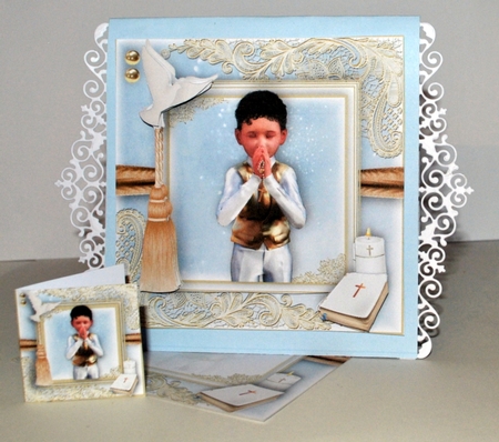 Communion/Confirmation Boy card Front Kit by Kristina Norbat