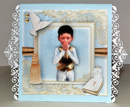 Communion/Confirmation Boy card Front Kit by Kristina Norbat