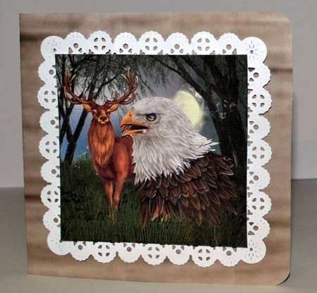 Call of the Wild Topper with Decoupage by Kristina Norbat