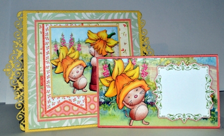 Easter Mothers Day Birthday Money Wallet Gift Voucher Envelope DAFFODIL FUN by Kristina Norbat