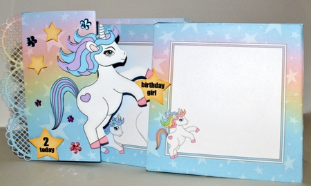 Unicorns 14.5 x 14.5 cm envelope Kit by Kristina Norbat
