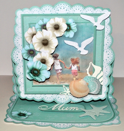 Childhood Memories - Lace Edged Easel Card Mini Kit by Kristina Norbat