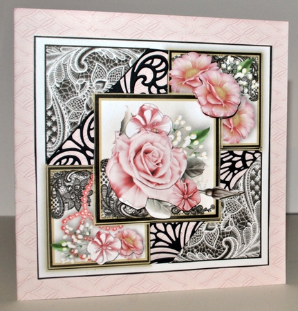 Flora And Lace Set Of 5 Card Front Bumper Kit by Kristina Norbat