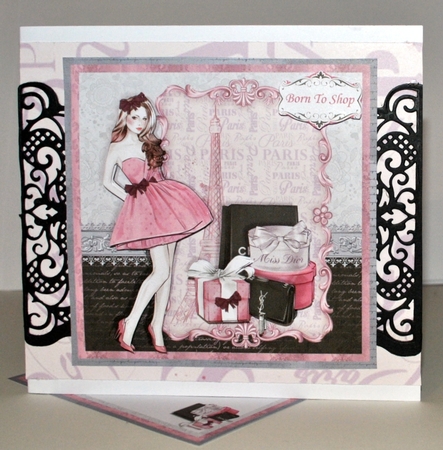 CLASSY & FABULOUS PINK 7.5 Decoupage & Insert Mini Kit by Kristina Norbat