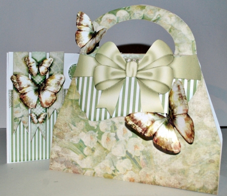 Vintage Handbag and Topper Card Kit 1367 by Kristina Norbat