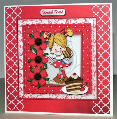 Its Always Time for Cake - Frilly Frame Card Mini Kit by Kristina Norbat