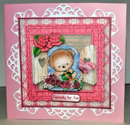 Watering the Flowers - Frilly Frame Card Mini Kit by Kristina Norbat