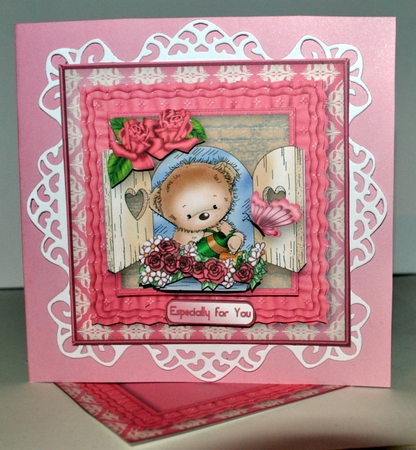 Watering the Flowers - Frilly Frame Card Mini Kit by Kristina Norbat