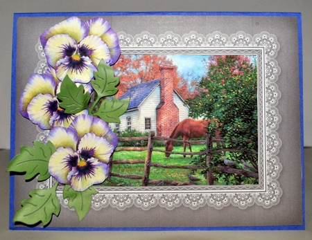Dusky Lace Inlay Frame 6x8 by Kristina Norbat